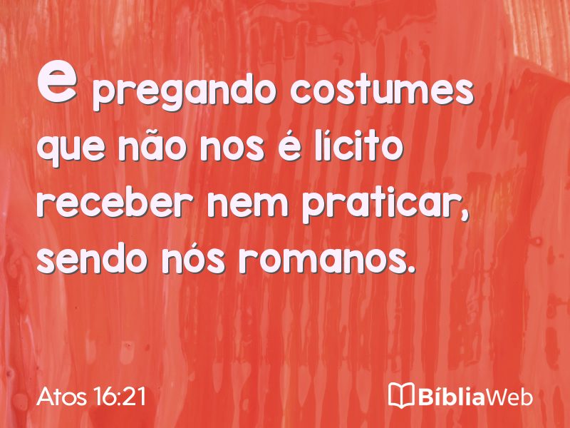 Atos 16:21 em imagem para compartilhar