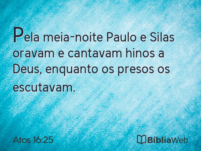 Atos 16:25 em imagem para compartilhar