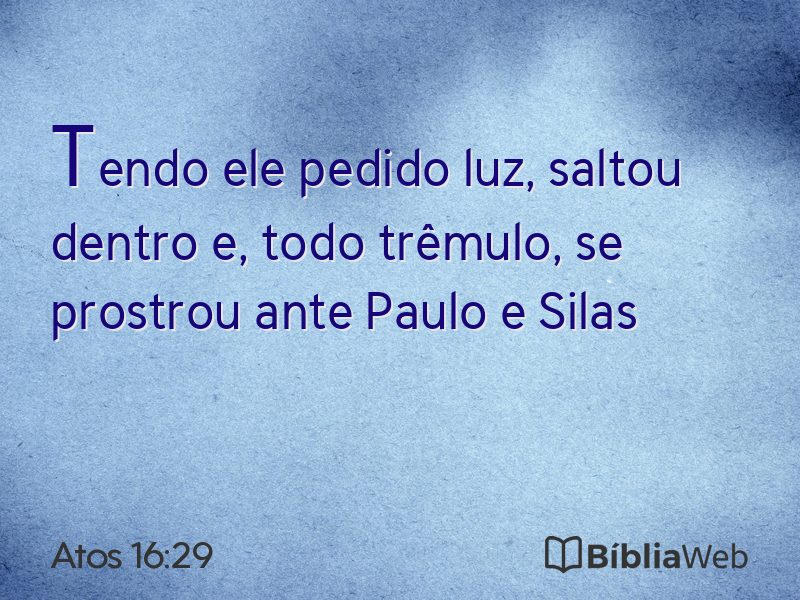 Atos 16:29 em imagem para compartilhar