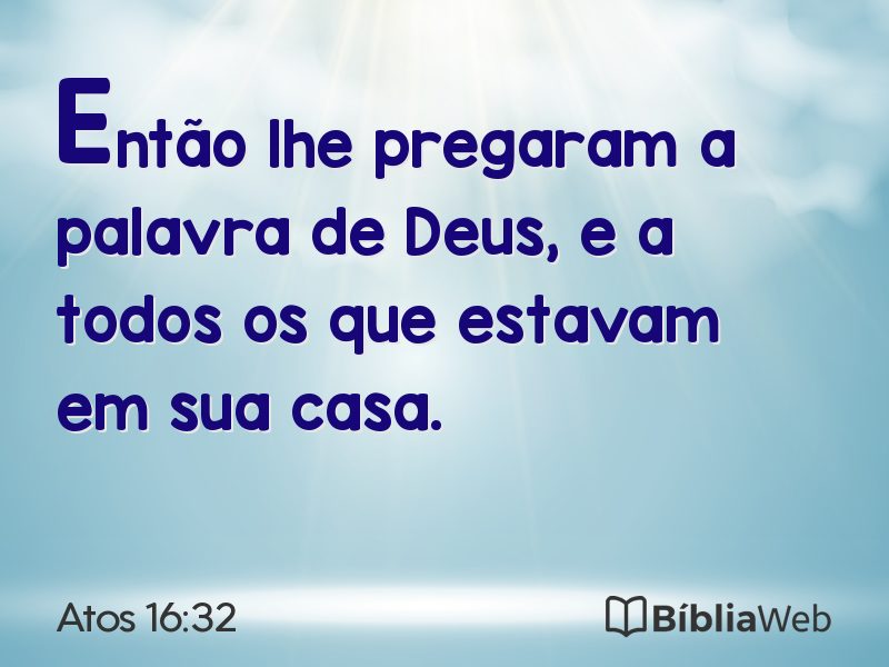 Atos 16:32 em imagem para compartilhar