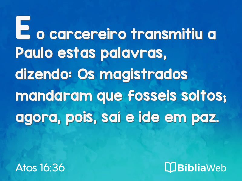 Atos 16:36 em imagem para compartilhar
