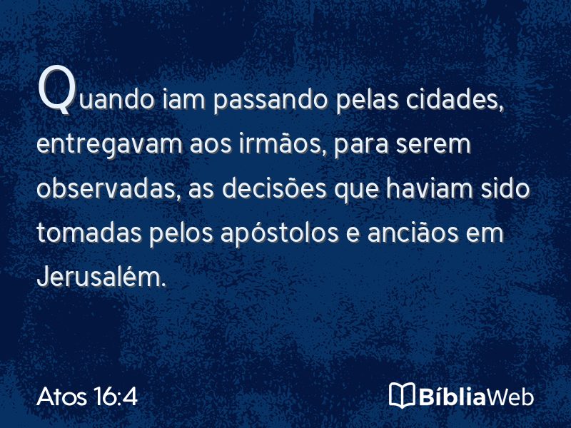 Atos 16:4 em imagem para compartilhar