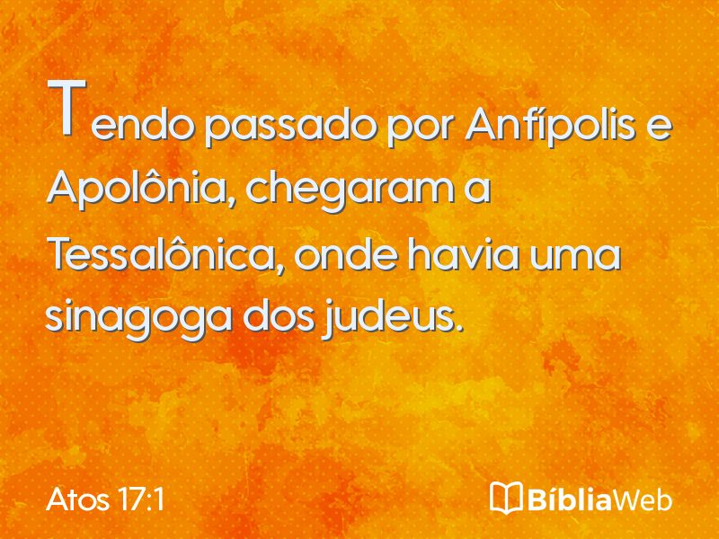 Atos 17:1 em imagem para compartilhar