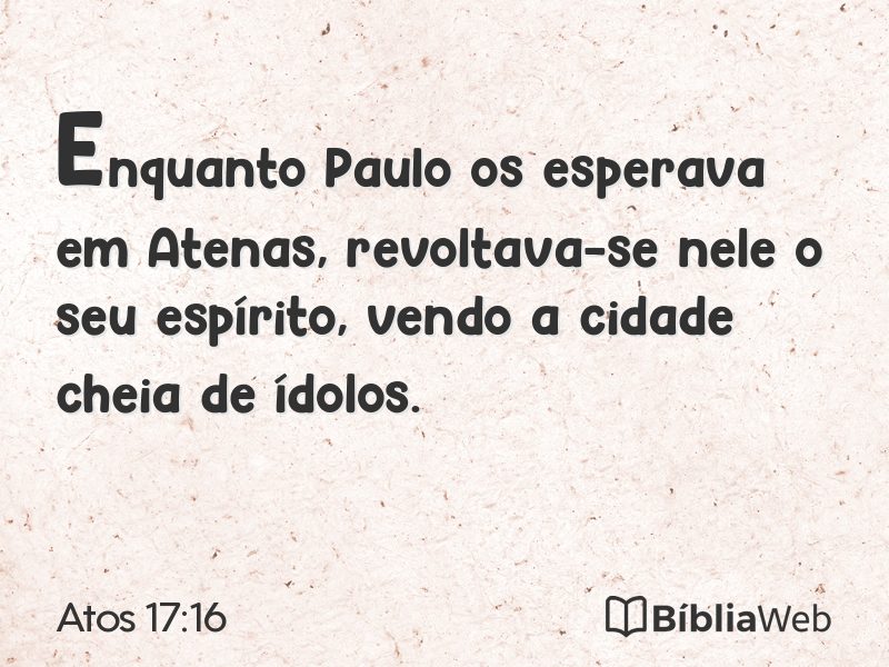 Atos 17:16 em imagem para compartilhar