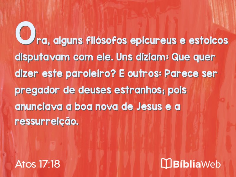 Atos 17:18 em imagem para compartilhar