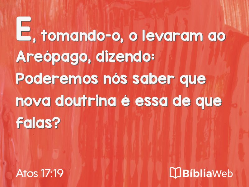 Atos 17:19 em imagem para compartilhar