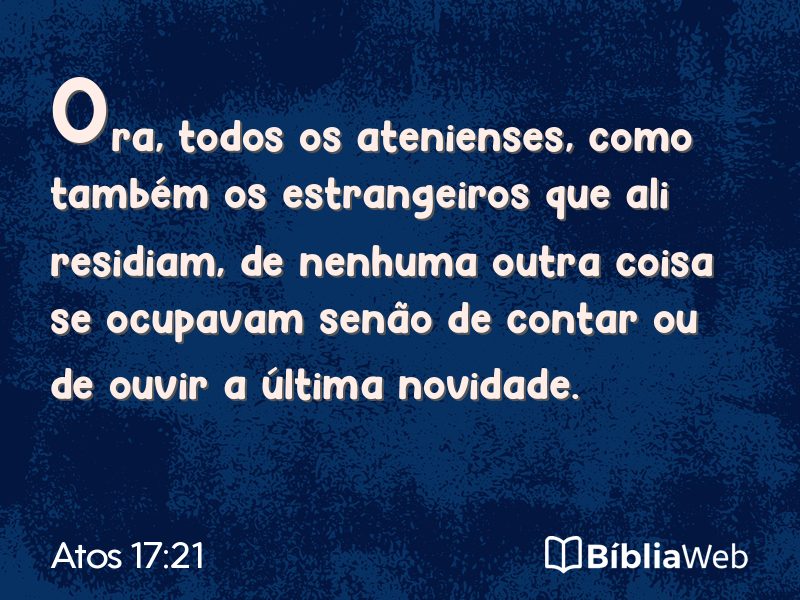 Atos 17:21 em imagem para compartilhar