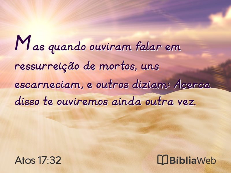 Atos 17:32 em imagem para compartilhar
