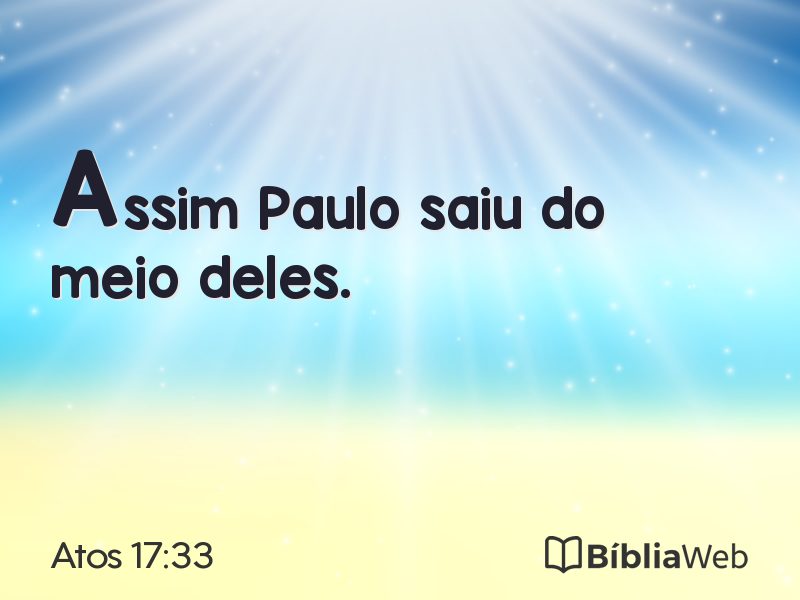 Atos 17:33 em imagem para compartilhar