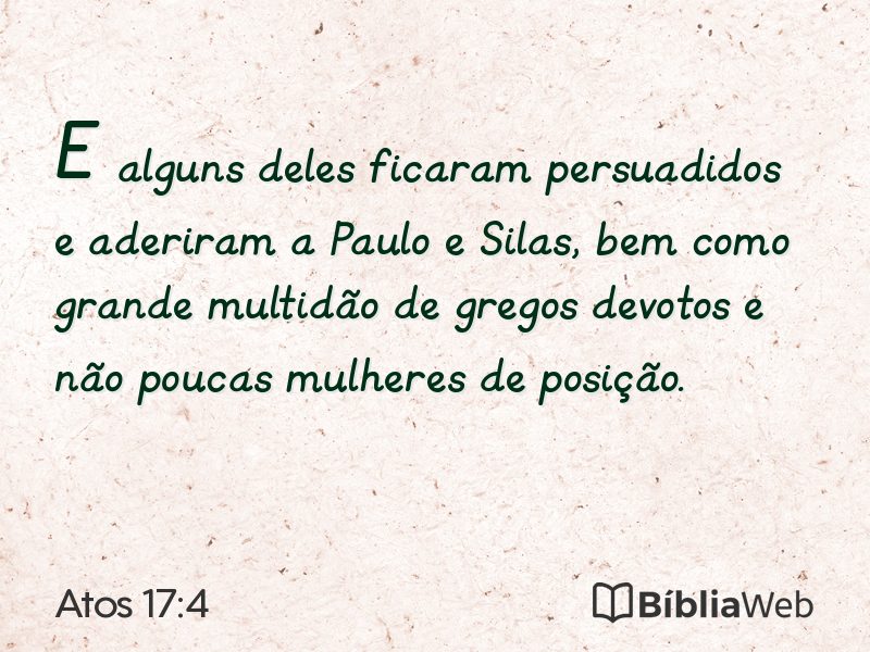 Atos 17:4 em imagem para compartilhar
