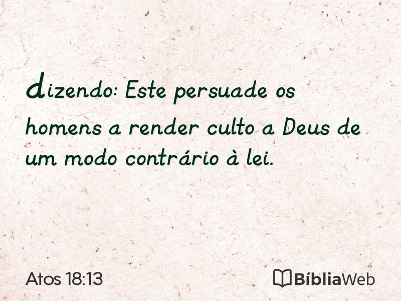 Atos 18:13 em imagem para compartilhar