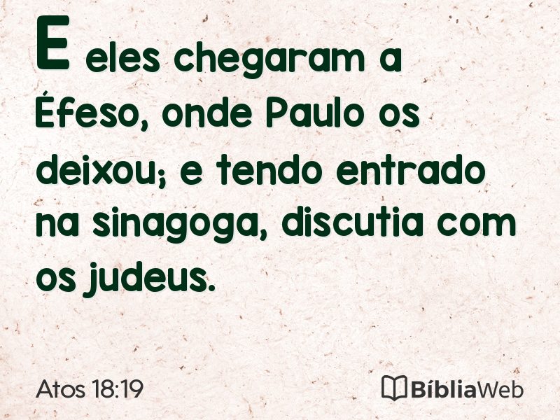 Atos 18:19 em imagem para compartilhar