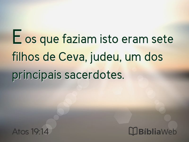 Atos 19:14 em imagem para compartilhar