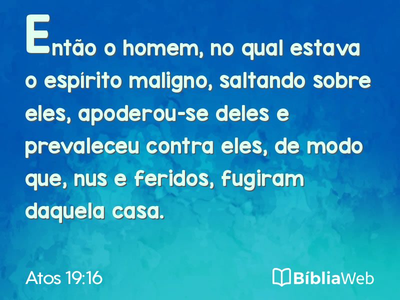 Atos 19:16 em imagem para compartilhar