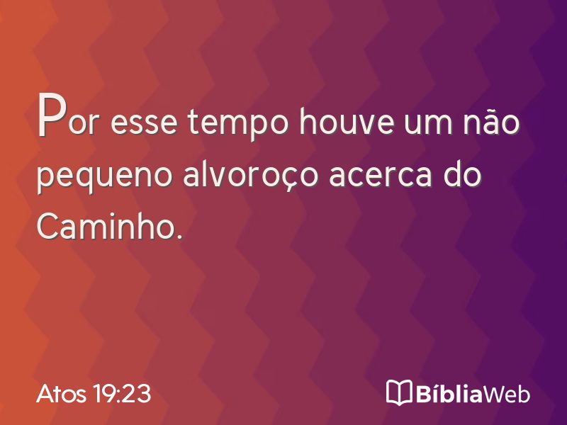Atos 19:23 em imagem para compartilhar