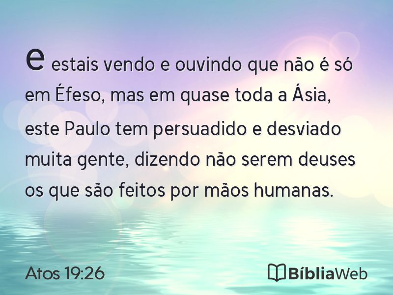 Atos 19:26 em imagem para compartilhar