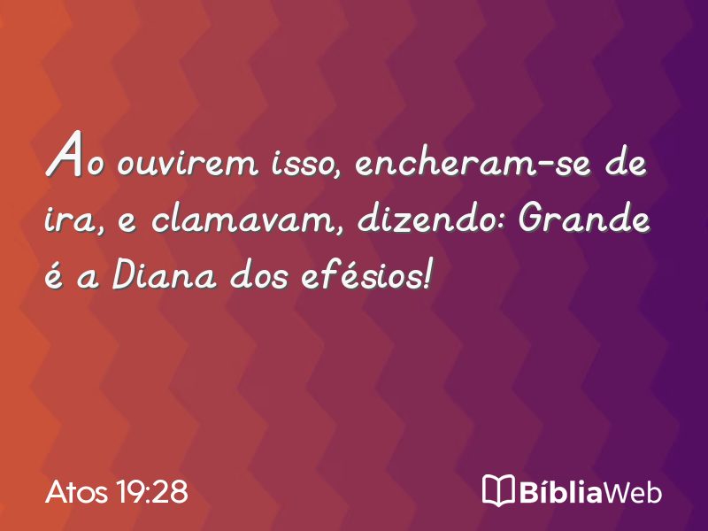 Atos 19:28 em imagem para compartilhar