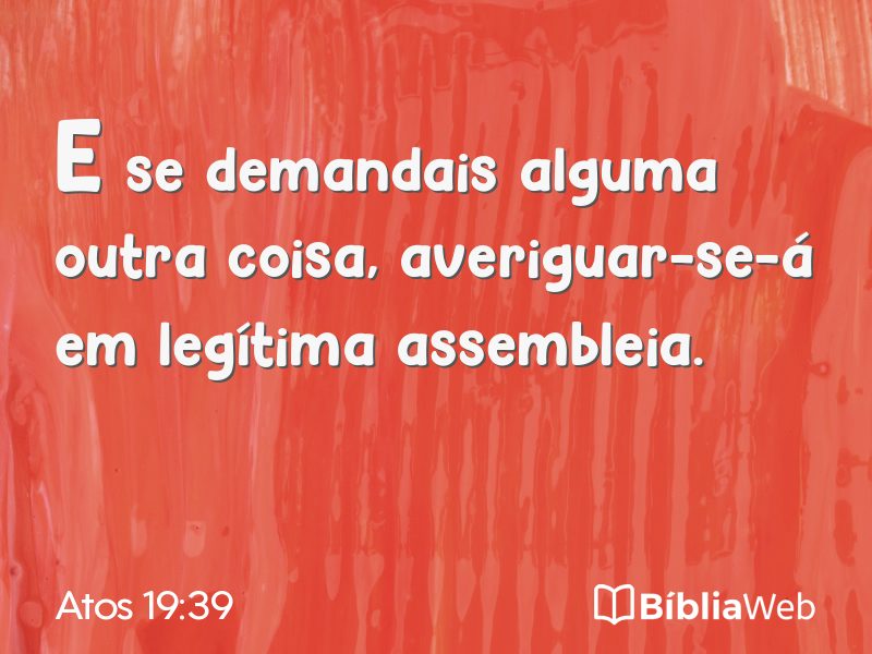 Atos 19:39 em imagem para compartilhar