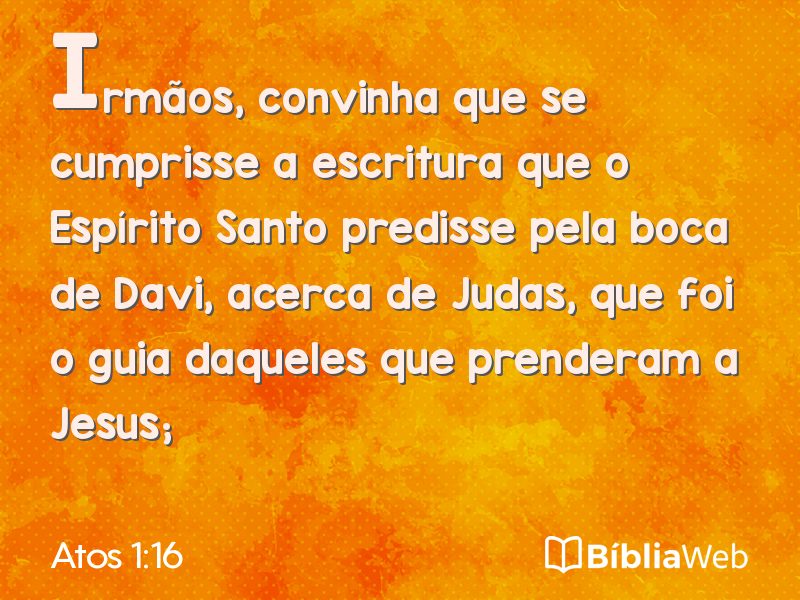 Atos 1:16 em imagem para compartilhar