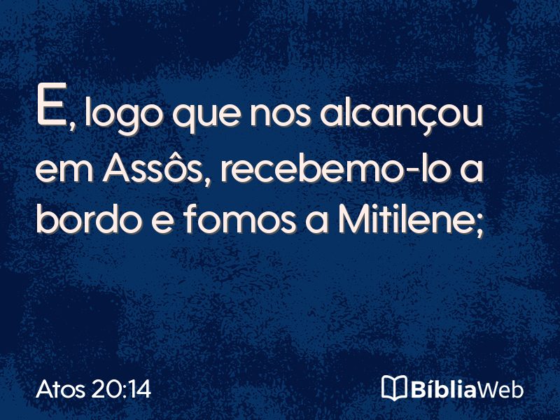 Atos 20:14 em imagem para compartilhar