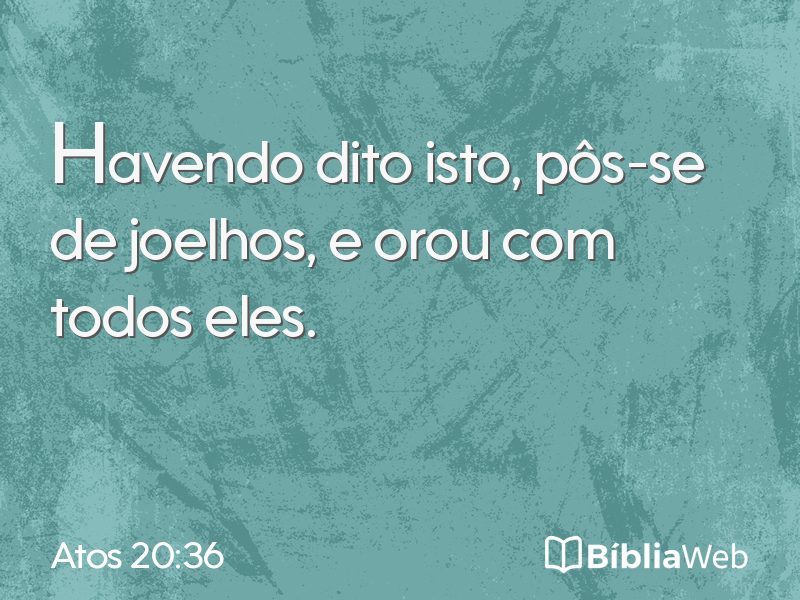 Atos 20:36 em imagem para compartilhar