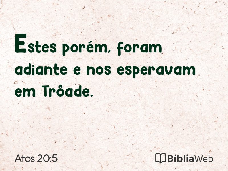 Atos 20:5 em imagem para compartilhar