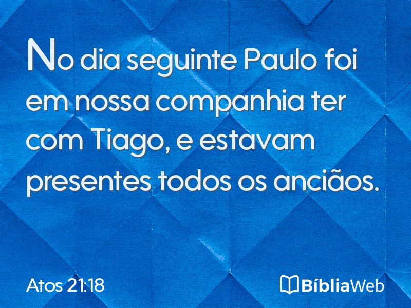 Atos 21:18 em imagem para compartilhar