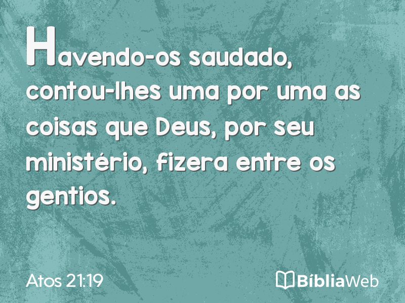 Atos 21:19 em imagem para compartilhar