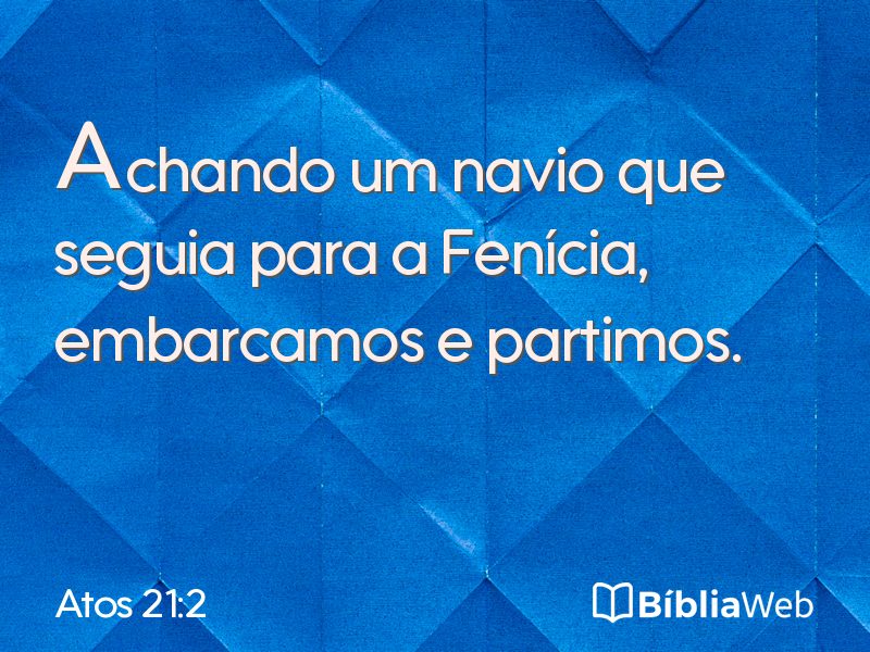 Atos 21:2 em imagem para compartilhar