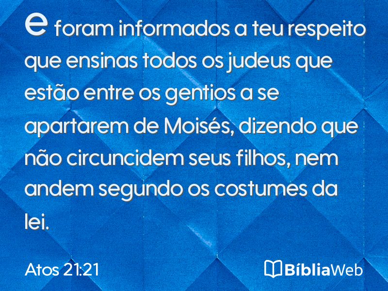 Atos 21:21 em imagem para compartilhar