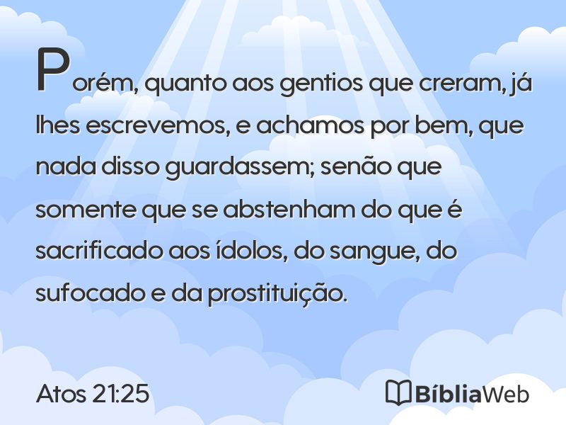 Atos 21:25 em imagem para compartilhar