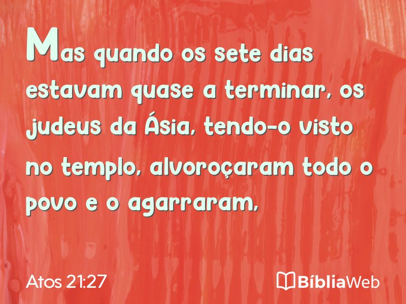 Atos 21:27 em imagem para compartilhar