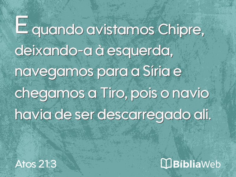 Atos 21:3 em imagem para compartilhar