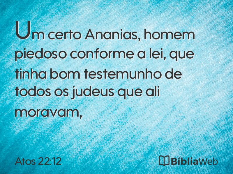 Atos 22:12 em imagem para compartilhar