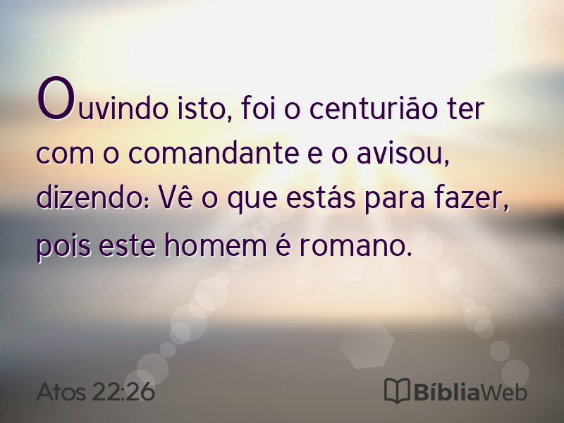 Atos 22:26 em imagem para compartilhar