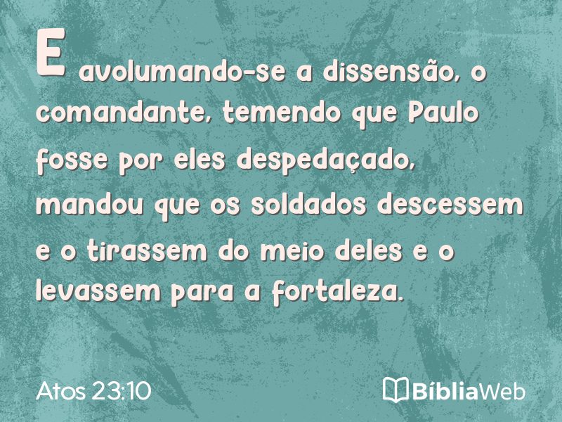 Atos 23:10 em imagem para compartilhar
