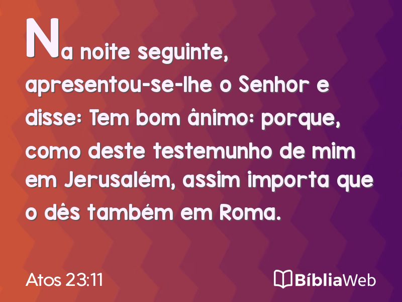 Atos 23:11 em imagem para compartilhar
