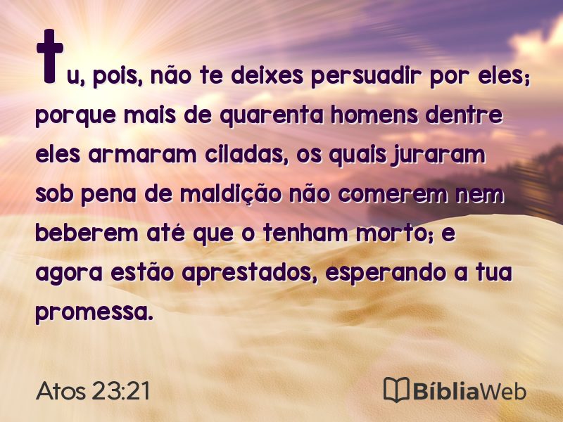 Atos 23:21 em imagem para compartilhar