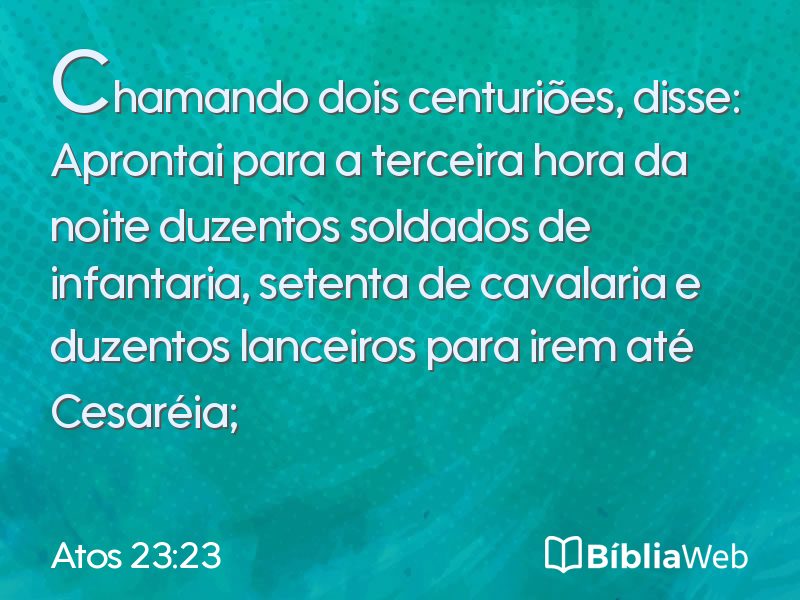 Atos 23:23 em imagem para compartilhar