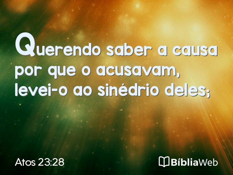 Atos 23:28 em imagem para compartilhar