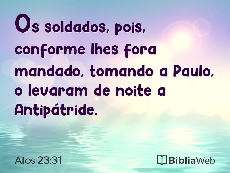 Atos 23:31 em imagem para compartilhar
