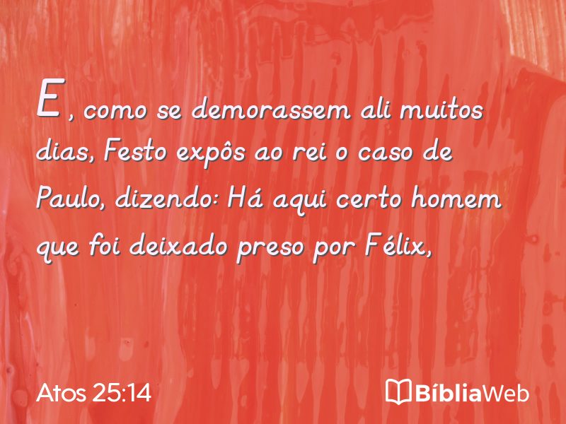 Atos 25:14 em imagem para compartilhar