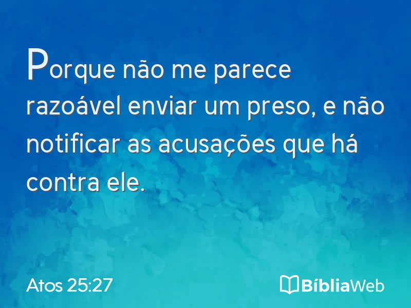 Atos 25:27 em imagem para compartilhar