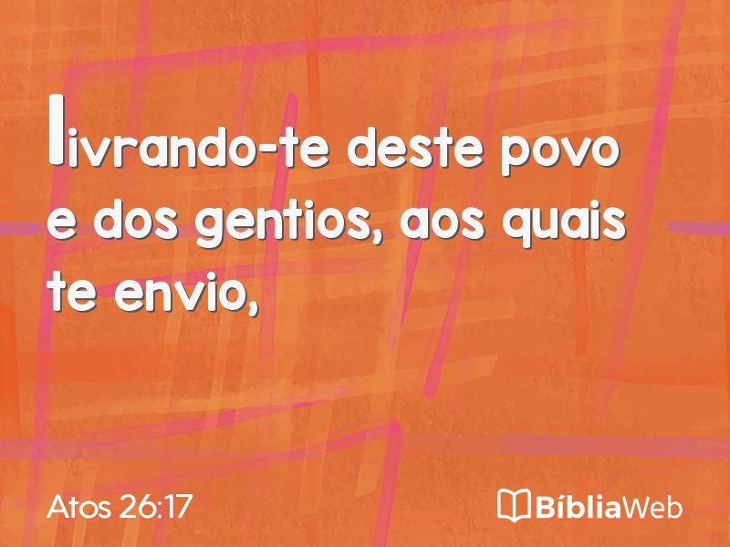 Atos 26:17 em imagem para compartilhar