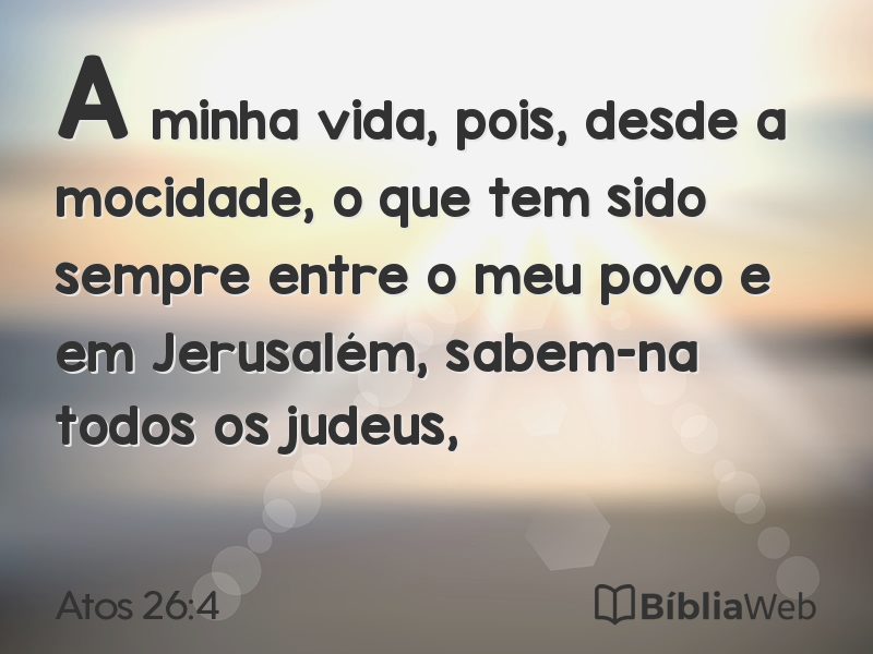 Atos 26:4 em imagem para compartilhar