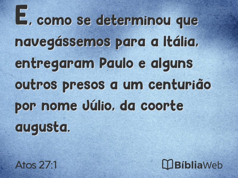 Atos 27:1 em imagem para compartilhar