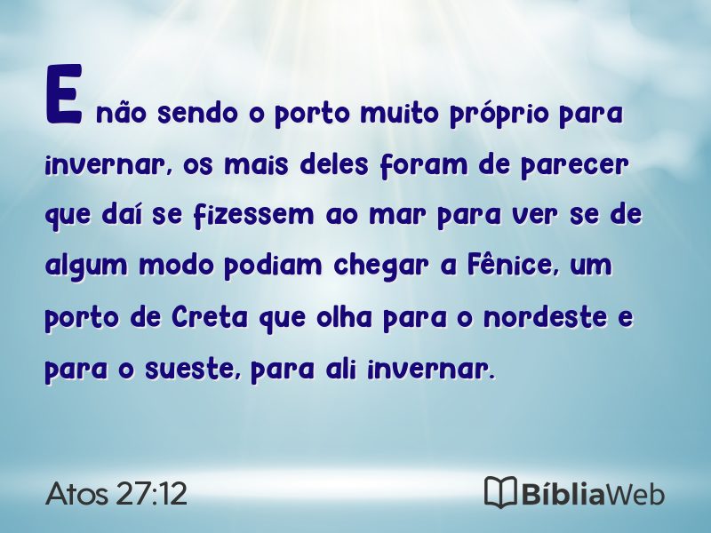 Atos 27:12 em imagem para compartilhar