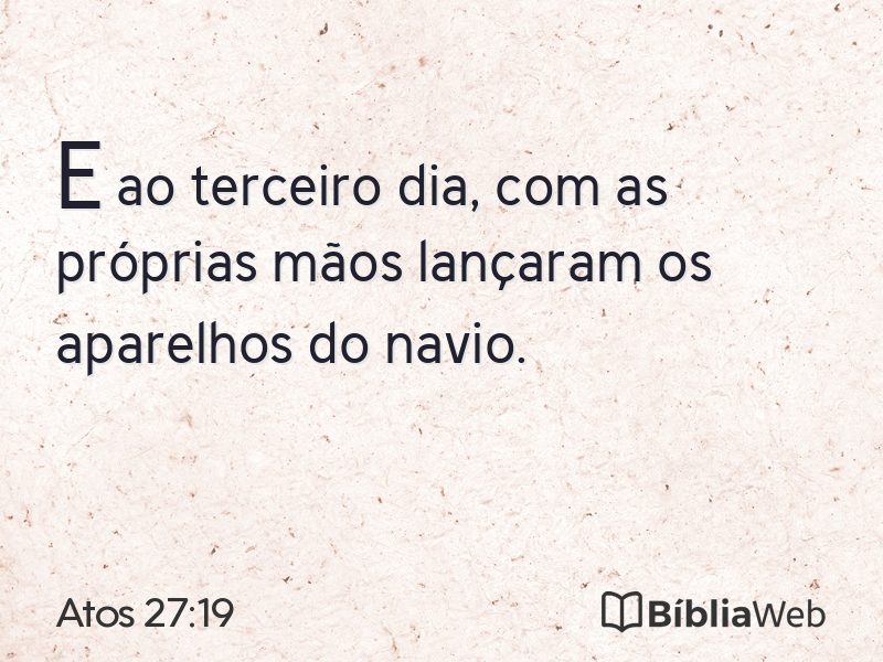 Atos 27:19 em imagem para compartilhar
