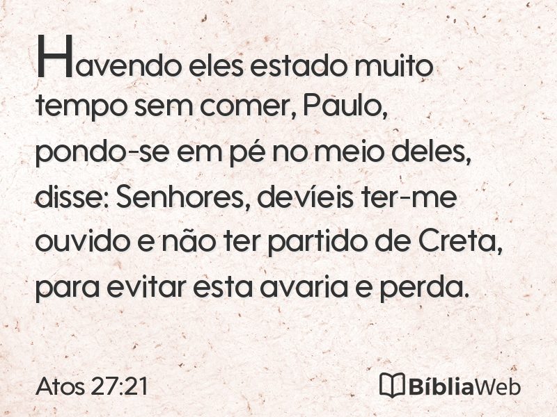 Atos 27:21 em imagem para compartilhar