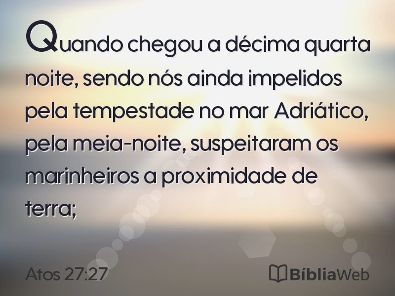 Atos 27:27 em imagem para compartilhar